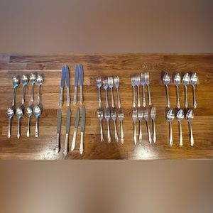 Mismatched Vintage Silverware Set of 8